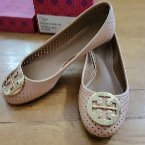 Tory Burch perforated ballet flats, size 6.5